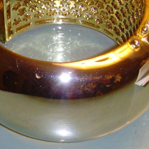 Joan Boyce Gold-Tone and Clear R/S Bracelet - Picture 11 of 12